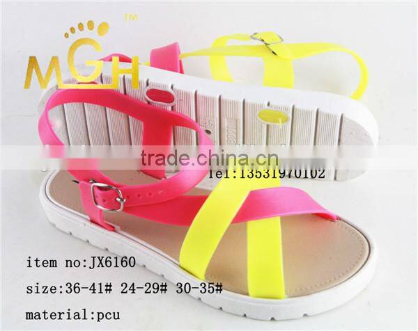 new fashion design pcu matching color shoes