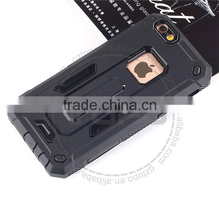 Newest 2 in 1 pc tpu phone cover Shockproof Phone Case Cover plastic Armor phone case for iphone 6 6s plus