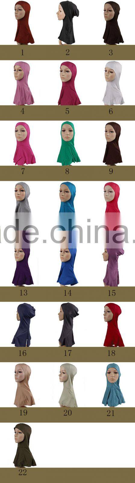 Neck cover muslim bonnet under-Scarf ninja Hijab X-SM224#
