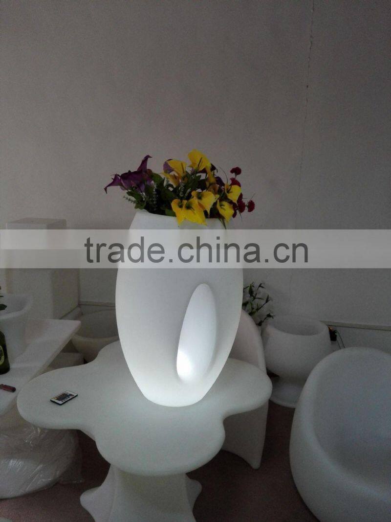 little round flower pot light