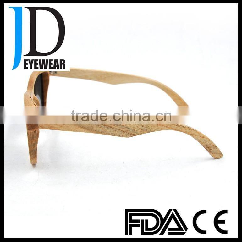 2016 Rectangle Women Mens Cool Natural Wood Rectangle Wooden Sunglasses