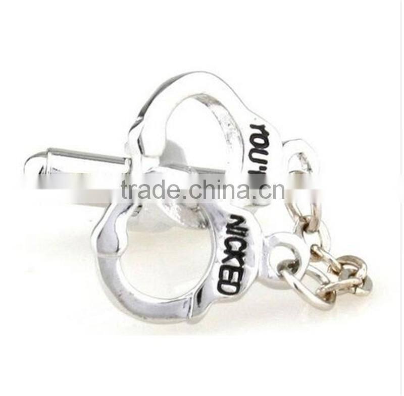 New arrival fashion jewelry charms novelty cooper two ring valentine gift cufflink