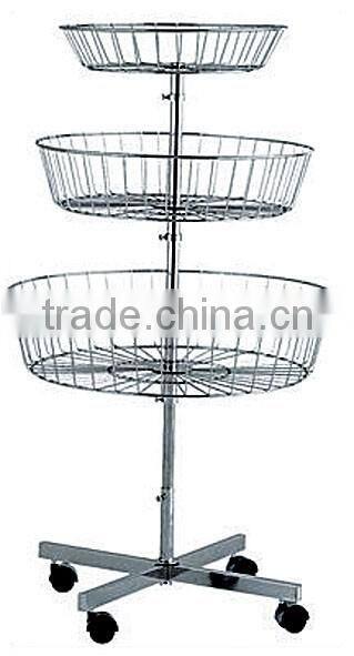 HJ-17 Multipurpose accessory storage rack metal wire basket display rack