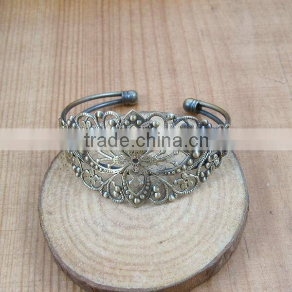 70*60mm vintage brass oval base tray bezels bracelet blank,antiqued bronze bracelet cuff tray bezels 1900010