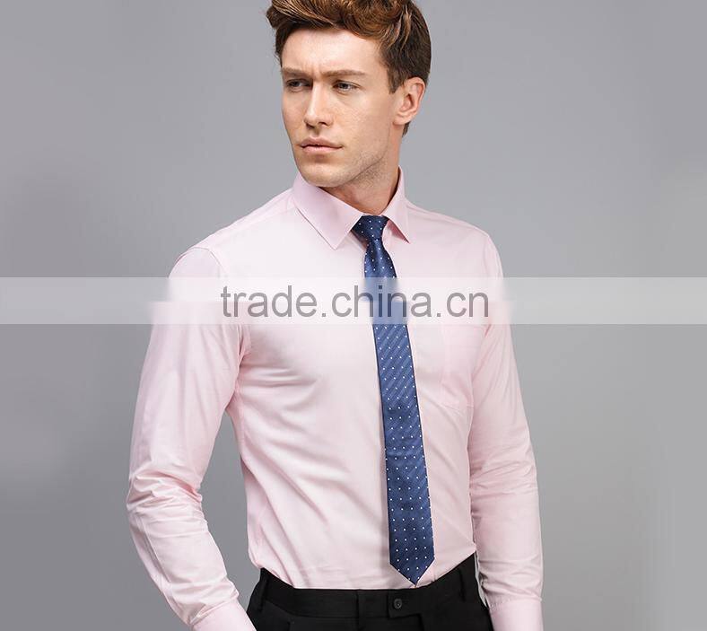 Wholesale good quality solid color bussiness shirt for men uniform