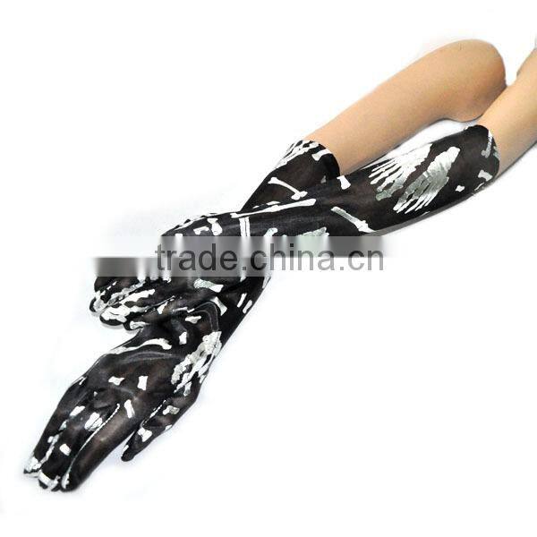 new design black long party sexy gloves for women
