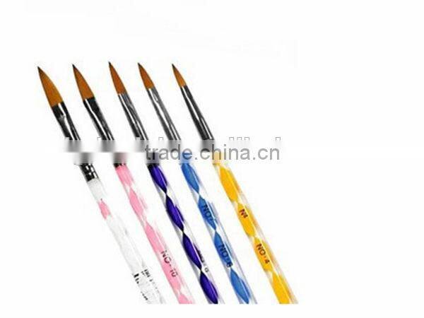 Professional 3pcs mini makeup nail art brush,makeup tools with synthetic hair
