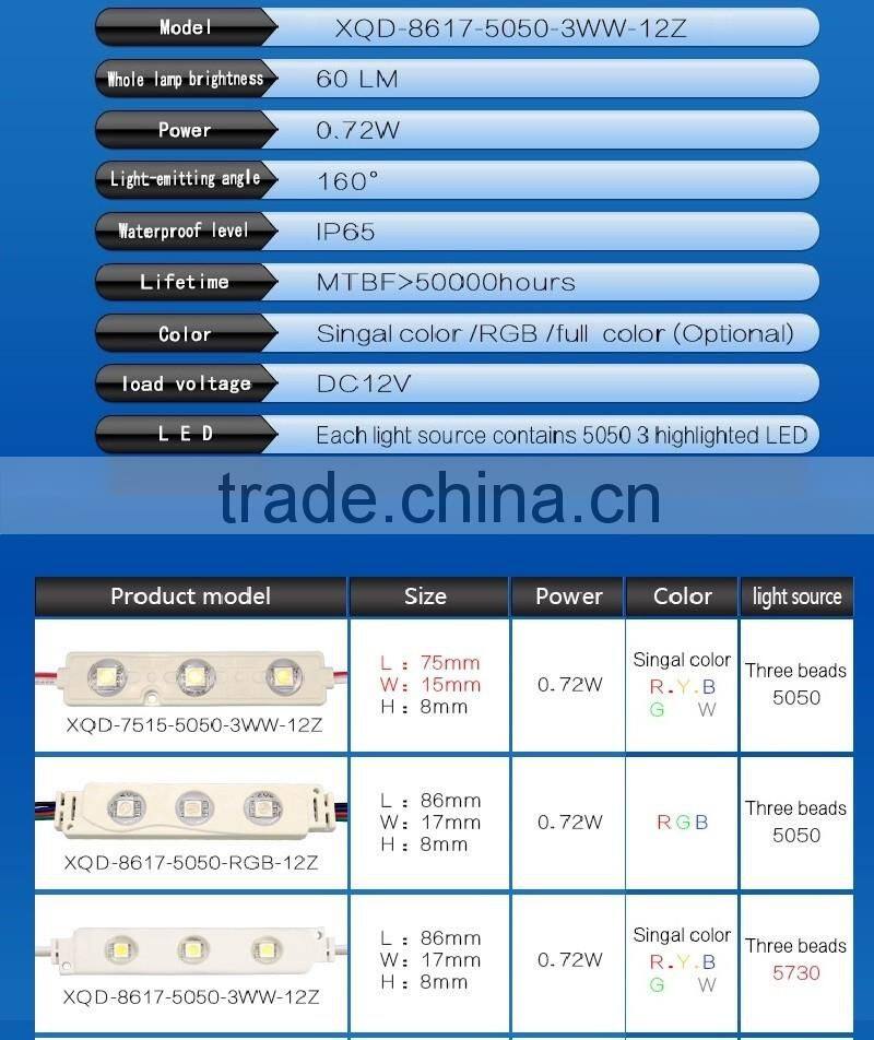 Injection led modules smd 5050 epstar chip light super bright led lights