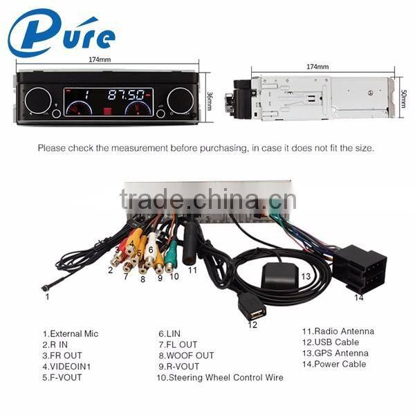 7 inch gps navigation universal 1 din car dvd stereo audio radio auto car dvd player