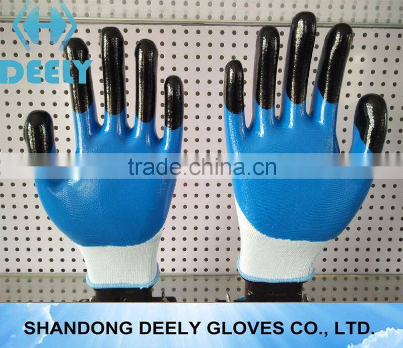 latex garden gloves double gum dipping latex glove