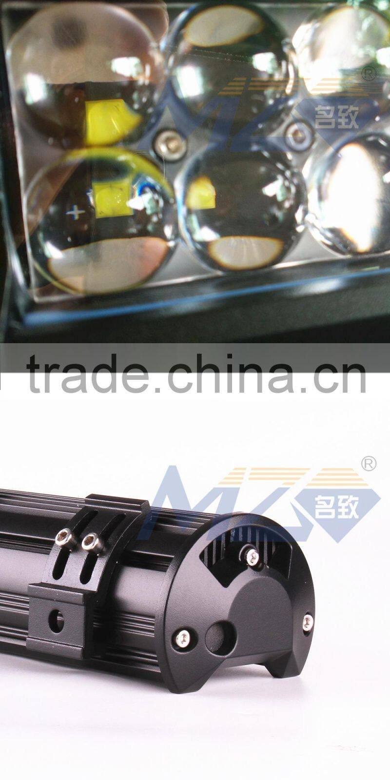 MZ HOT LED offroad light 4D 23.1 inch spot flood combo beam double row auto led light bars car part sliding bracket led lamp CE