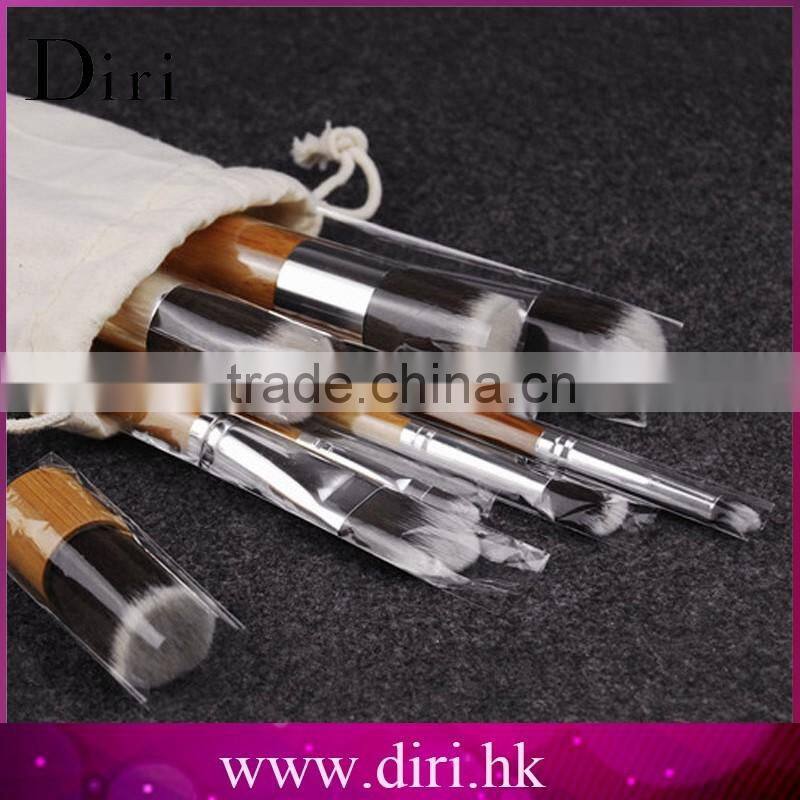 11PCS Professional Private Label Bamboo Handle Cosmetic Makeup Brush Set Wholesale