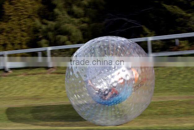 New rectangle design Air inflated ground/ water zorb ball for sale, giant zorb ball for bowling