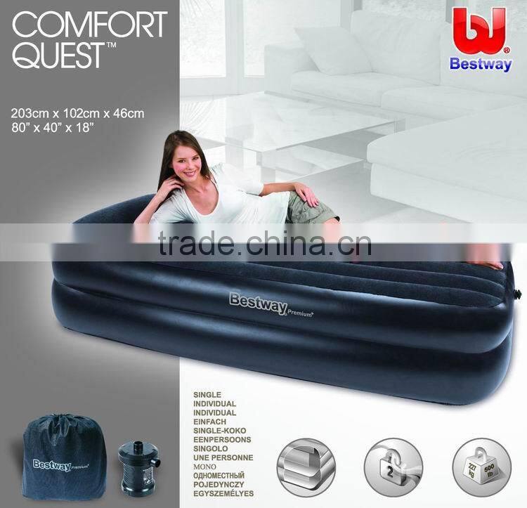 Bestway67381 double single flock mattress +62056 Europe electric pump