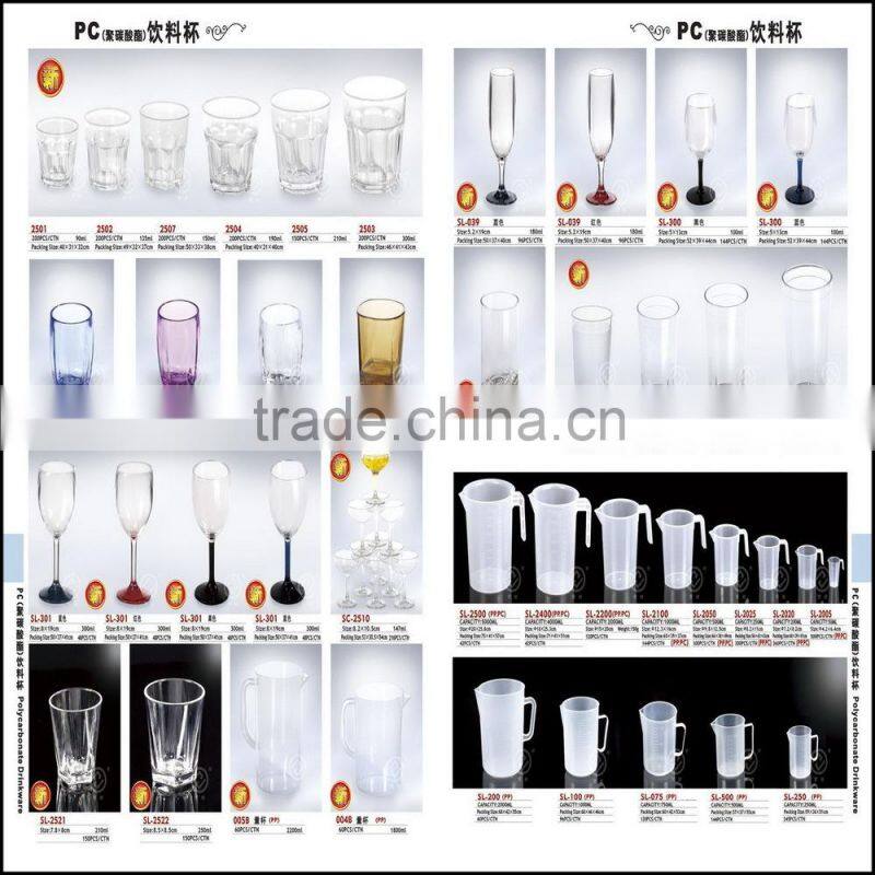 Plastic red wine glass