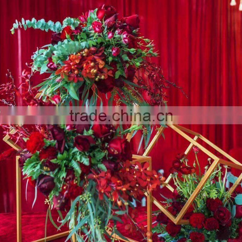 latest design 1m acrylic wedding flower stands wholesale