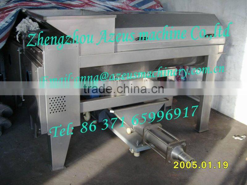 China automatic grape destemmer with pump for fresh grape