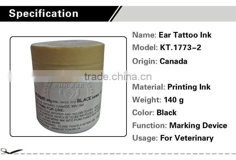 140g Black Animal Tattoo Ink for Poultry Animal Tattoo Ink