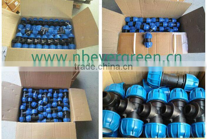 farm water supply irrigation pipe fittings pp pe compression fittings end cap