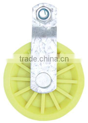 HS-P22 China manufacture high quality custom small galvanized iron plastic pulley for sale