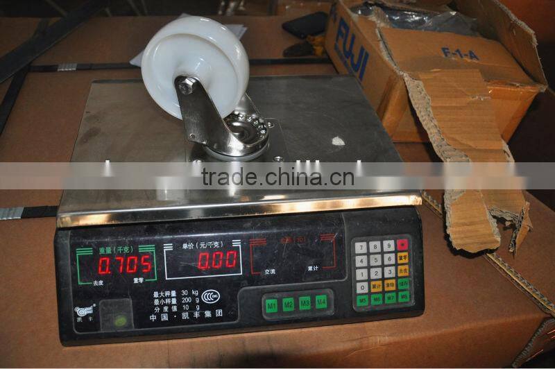 stainless steel Nylon caster 4", swivel , without brake