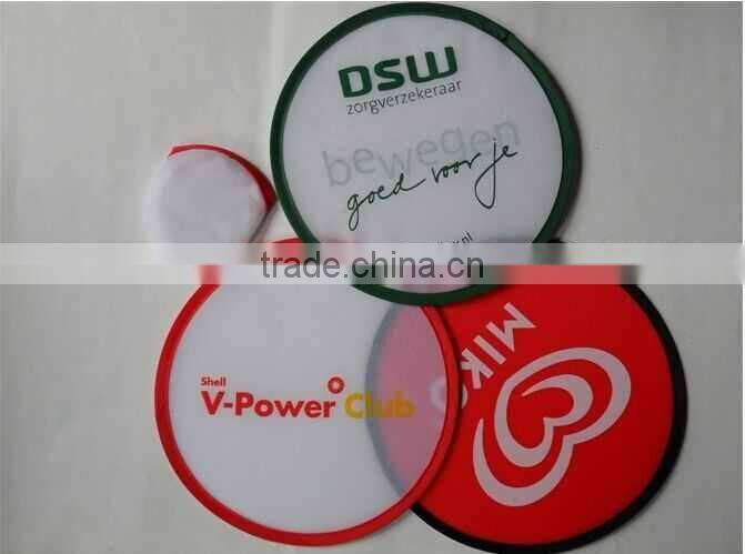 Advertising Nylon Cloth Foldable Frisbee Fan