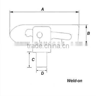 Zinc Plated Forged Antiluce Drop Lock Pin