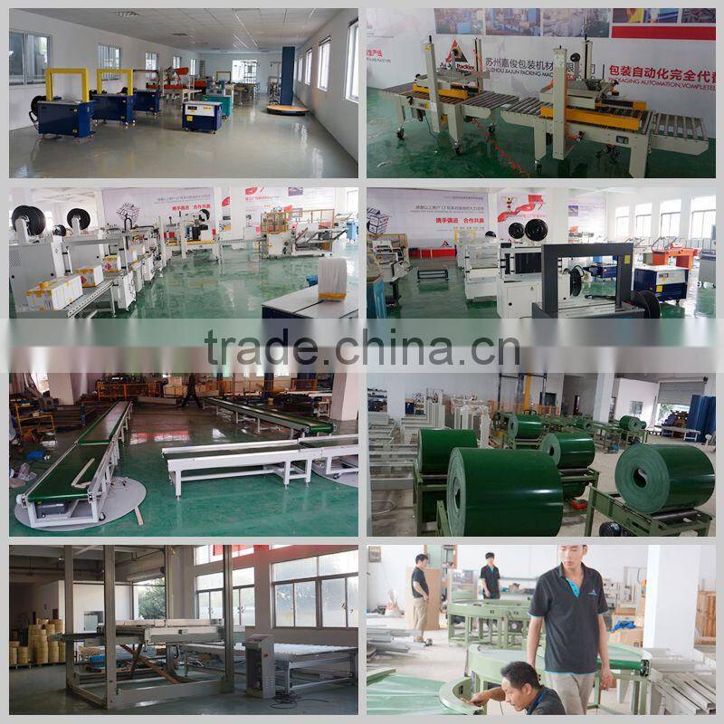 Fully automatic online pallet wrapping machine ,pallet packing line with 5 years warranty and service