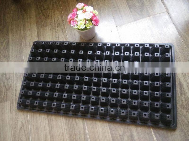 biodegradable plastic seed tray 128 cell nursery tray