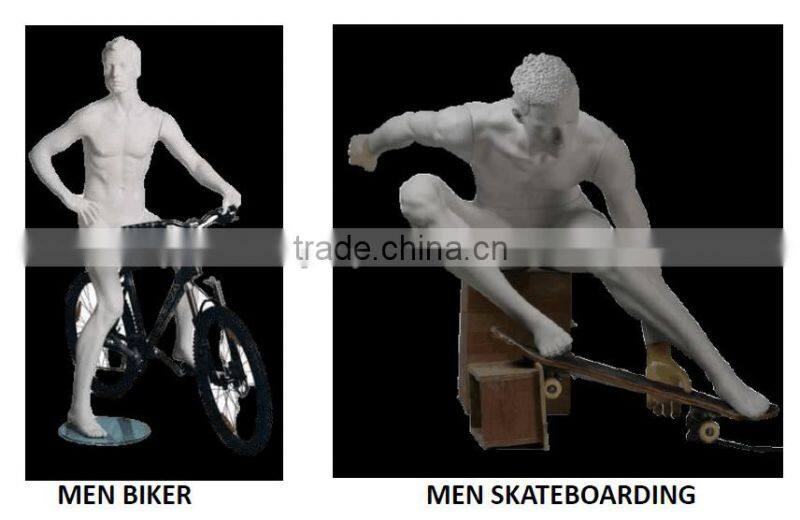 muscled biker sport mannequin display on sale