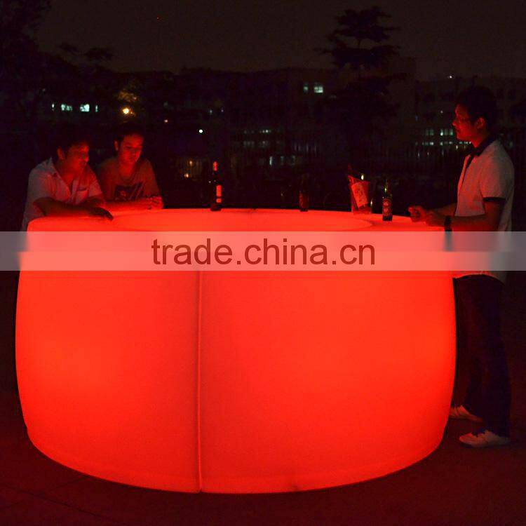 led illuminated furniture bar table Mobile APP control system color changing decor party used nightclub furniture