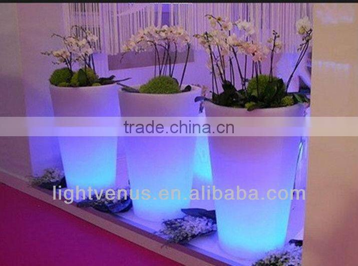 New decorative Flashing flower plant pot led light lamp garden home