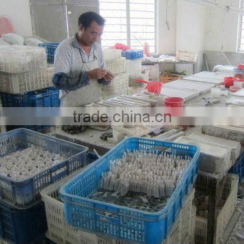 Resin santa snow globe with blowing snow