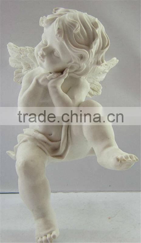 Decorate sitting mini angel statue