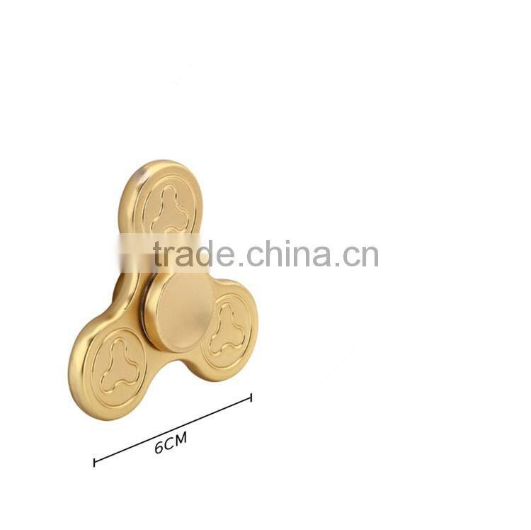 EDC aluminum Gyro Finger Wholesale, Fidget Spinner, hand toys Clover pattern