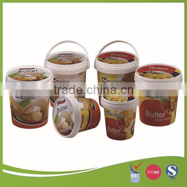 500ml round ice cream plastic containers
