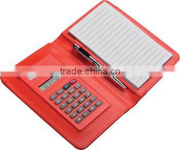 Promotional colorful calculator with notepad with high quality