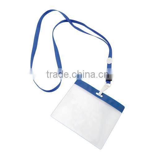 badge holder with clip,promotional PVC badge holder