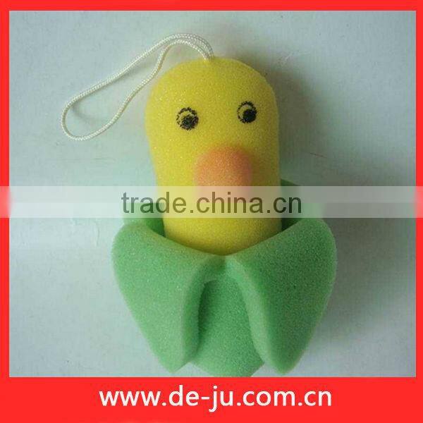 Sponge Toys Sweety Yellow Cartoon Baby Bath Flower