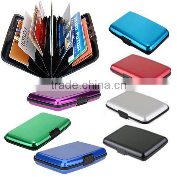 Pocket Business ID Credit Cards Wallet Holder Case Box Aluminum Metal Waterproof