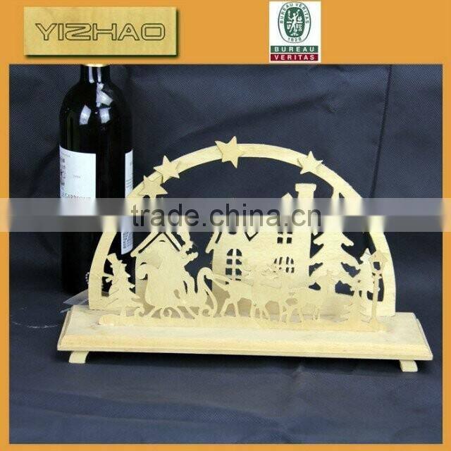 Hot Sale Table Standing Wooden Decoration,heart-shaped wood craft wall decoration