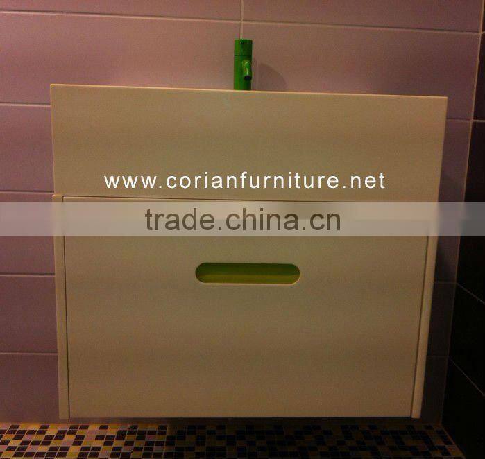 CORIAN solid surface bathroom vanity