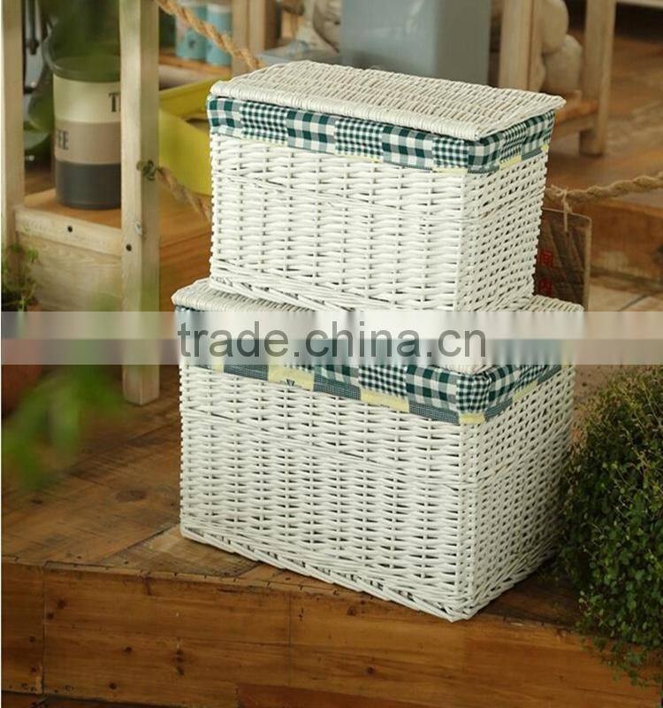 Hand-Woven Willow dirty clothes basket