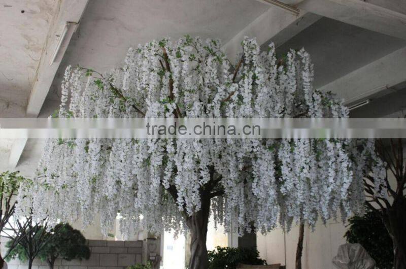white wisteria flower,wedding stage decoration flower tree wisteria flower