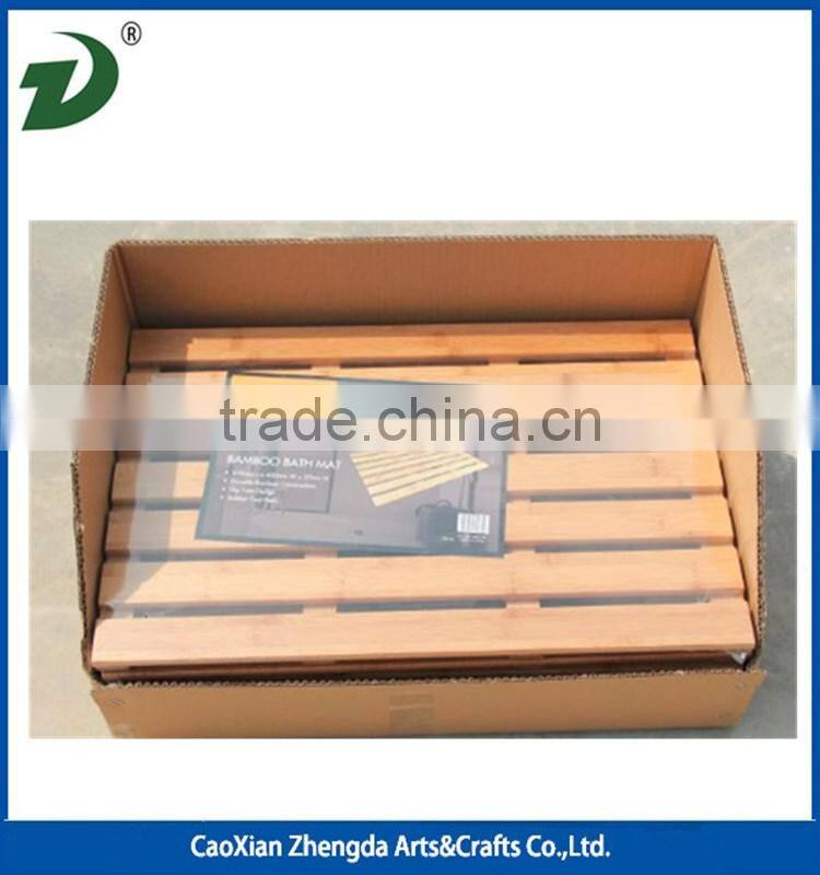 Fancy bamboo / wooden bath mat / shower floor / shoe tray