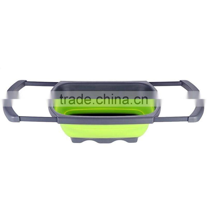 Foldable plastic sink colander/foldable plastic colander