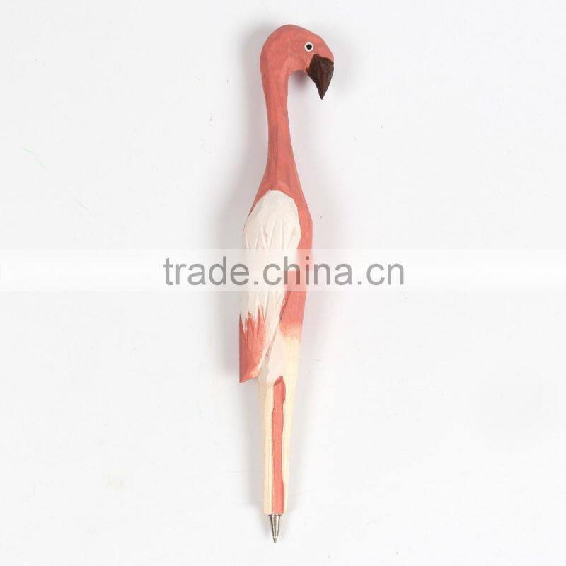 China new design popular Bird-shaped wooden ballpoint pen