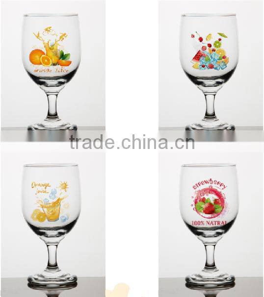 6oz 8oz 10oz 12oz christmas halloween colro printing ice cream glass cup goblet