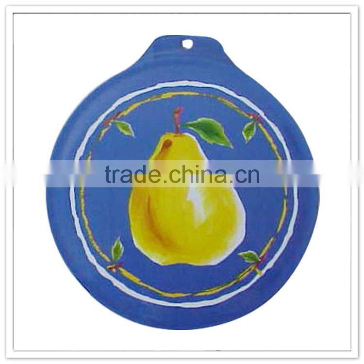Pear printing custom German melamine round plastic cutting board