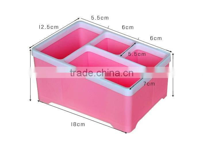 Home Storage Plastic Cosmetic Organizer Display Case Box Office Supplies Box